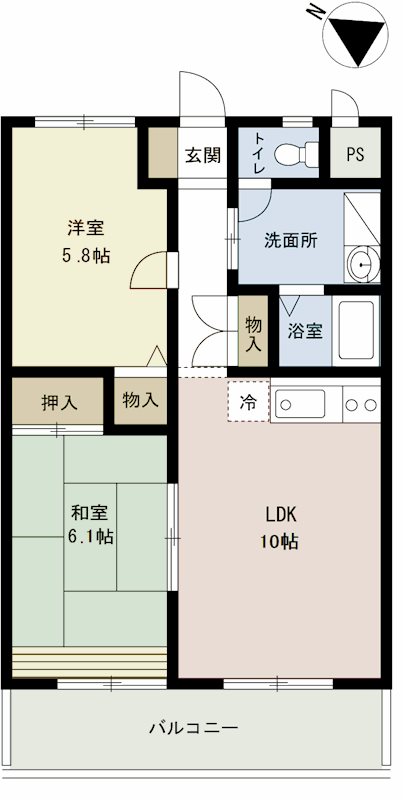 エースヒル八王子 間取り